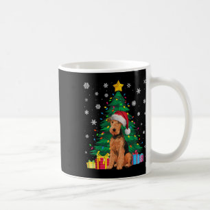 Ugly Sweater Xmas Tree Lights Airedale Terrier Dog Kaffeetasse