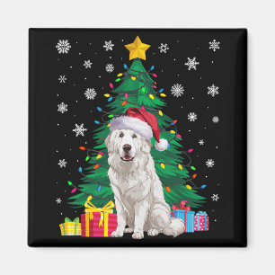 Ugly Sweater Xmas Tree Lights Great Pyrenäen Hund  Magnet