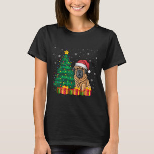 Ugly Tibetan Mastiff Weihnachtsmannmütze Weihnacht T-Shirt