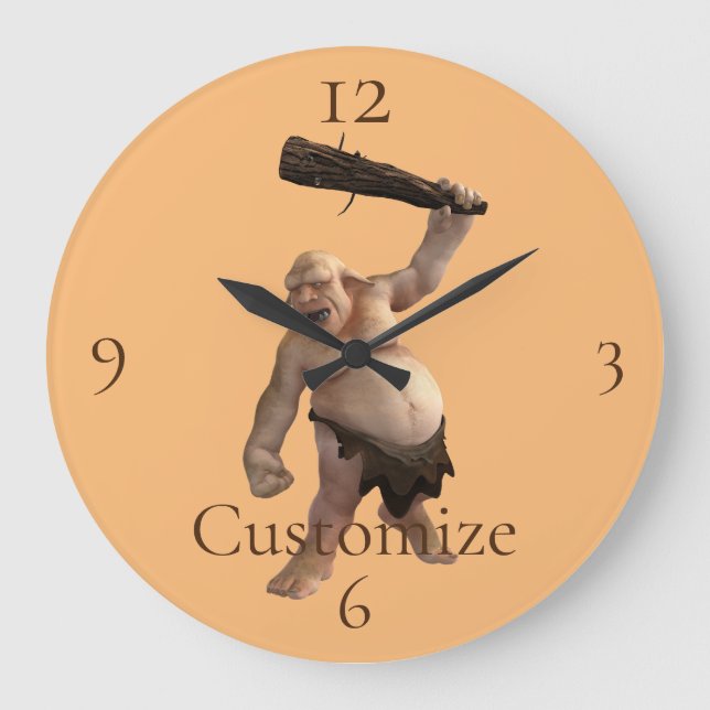 Ugly Troll Thunder_Cove Große Wanduhr (Vorderseite)