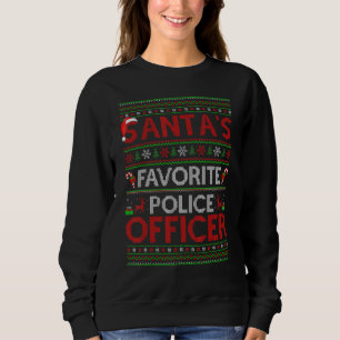 Ugly Xmas beleuchtet den Lieblingspolizisten des W Sweatshirt
