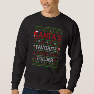 Ugly Xmas beleuchtet Santa S Lieblingsbauer Christ Sweatshirt