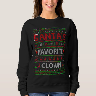 Ugly Xmas beleuchtet Weihnachten Lieblings-Clown C Sweatshirt