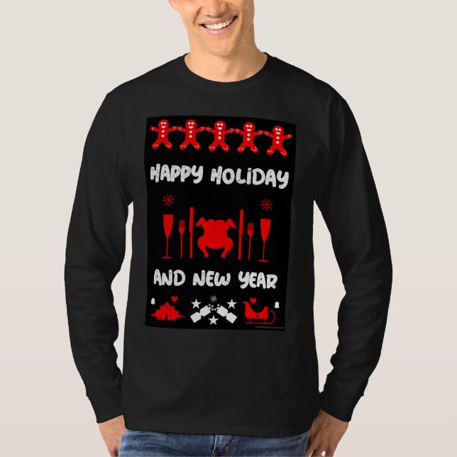 Ugly xmas Office Party Sweater T-Shirt (Vorderseite)