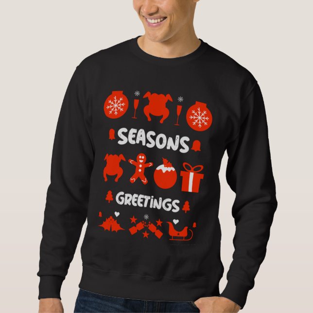 Ugly xmas Party Pullover große Kaffee-Tasse (Vorderseite)