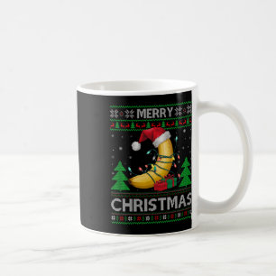 Ugly Xmas Sweater Style Lights Santa Banana Christ Kaffeetasse