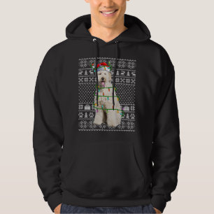 Ugly Xmas Sweater Style Santa Labradoodle Hund Chr Hoodie