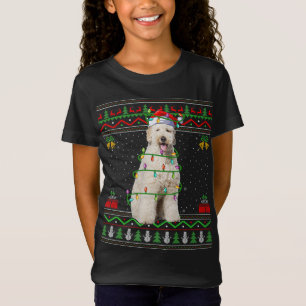 Ugly Xmas Sweater Style Santa Labradoodle Hund Chr T-Shirt