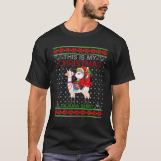Ugly Xmas Sweater Style Santa Maria degli Angeli T-Shirt
