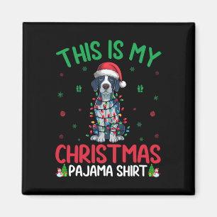Ugly Xmas Tree Santa English Pointer Dog Weihnacht Magnet