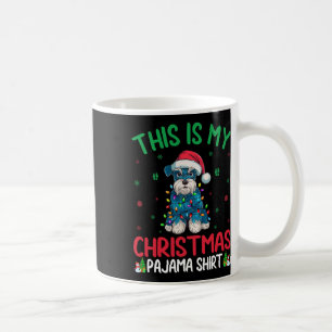 Ugly Xmas Tree Santa Miniature Schnauzer Dog Chris Kaffeetasse