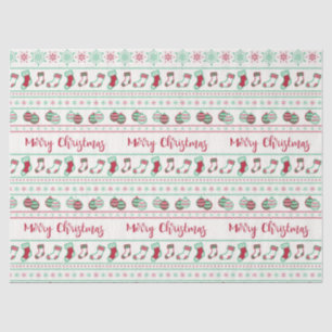 Uguler Weihnachts-Sweater-Pattern Urlaub Seidenpapier