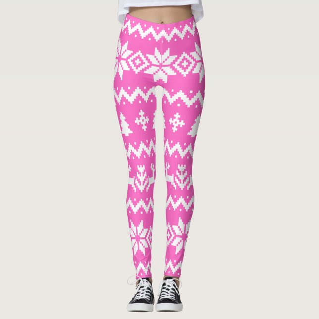 Ugules Pullover Weihnachtsgeschmack Leggings (Vorderseite)