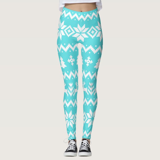 Ugules Pullover Weihnachtsgeschmack Leggings (Vorderseite)