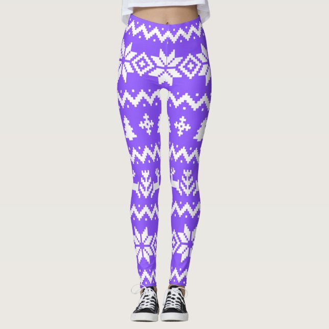 Ugules Pullover Weihnachtsgeschmack Leggings (Vorderseite)