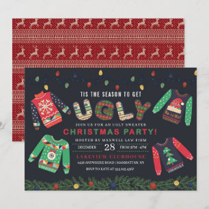 Ugules Weihnachts-Sweater-Party Einladung