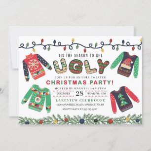 Ugules Weihnachts-Sweater-Party Einladung