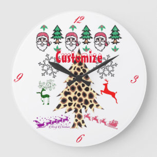 Ugulweihnachtliche Random Mishmash Thunder_Cove Große Wanduhr