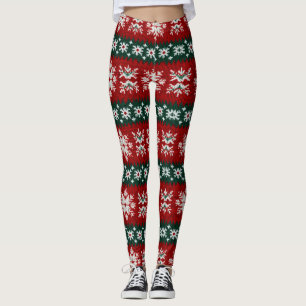 Ugus Weihnachts Sweater rot und grün Leggings