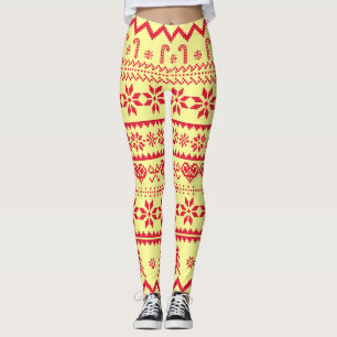 Ugusweihnachtliches Abstraktes Muster Leggings
