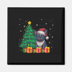 Ugusy French Bulldog Weihnachtsmannmütze Christmas Magnet