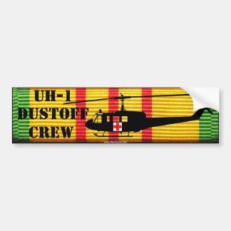 UH-1 "Huey" DUSTOFF CREW VSM Autoaufkleber