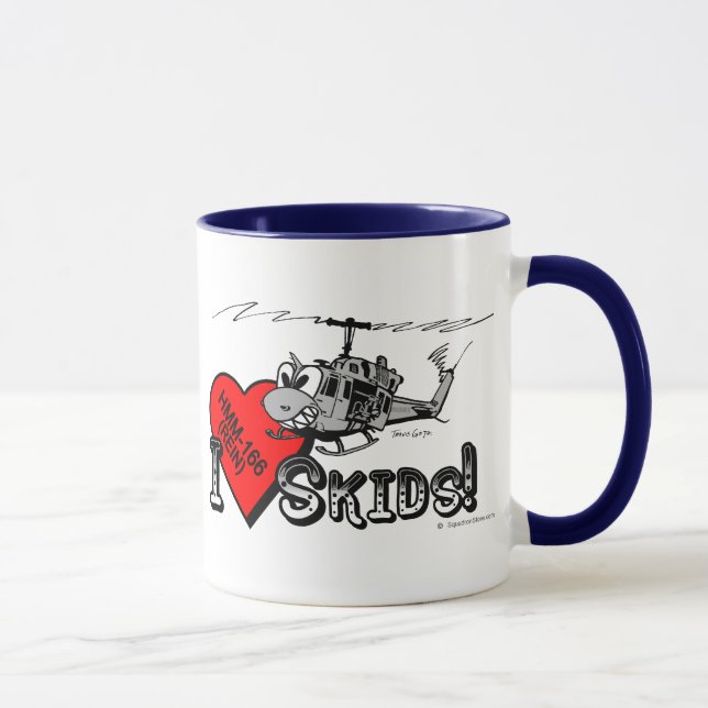 UH-1N I Liebe rutscht Wecker-Tasse Tasse (Rechts)