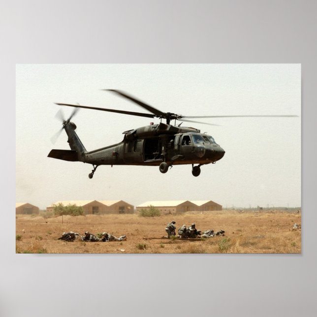 UH-60 Black Hawk Helicopter Poster (Vorne)