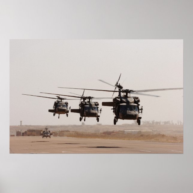 UH-60 Black Hawk Hubschrauber Poster (Vorne)