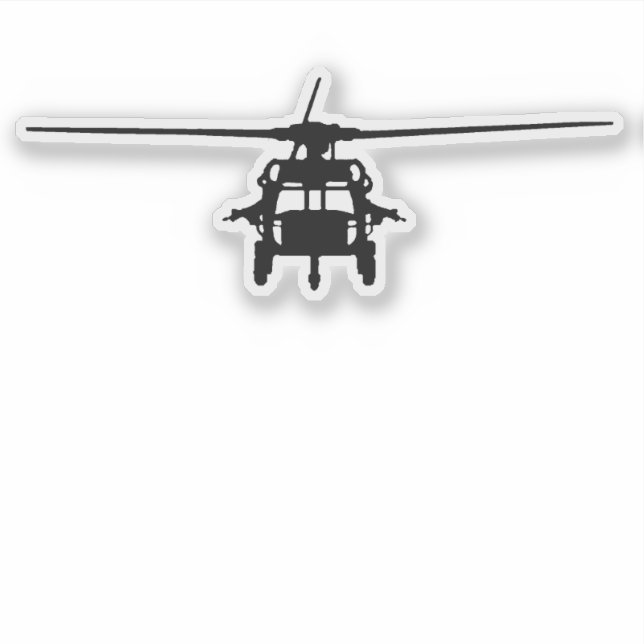 UH-60 Frontal View Aufkleber für Blackhawk (Vorderseite)