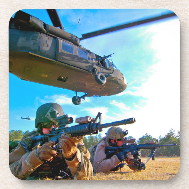 UH-60M BLACK HAWK GETRÄNKEUNTERSETZER (Vorderseite)