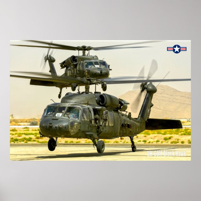 UH-60M SCHWARZHAWK POSTER (Vorne)