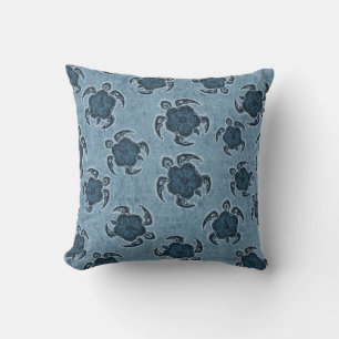 Uhane Honu Hibiskus Batik Hawaiian Turtle Kissen