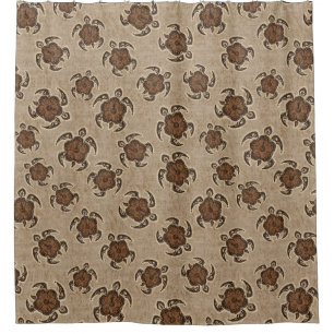 Uhane Honu Hibiskus-Batik-Hawaiianer-Schildkröte Duschvorhang