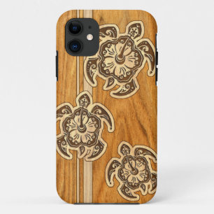 Uhane Honu Imitat-hölzerner hawaiischer Case-Mate iPhone Hülle