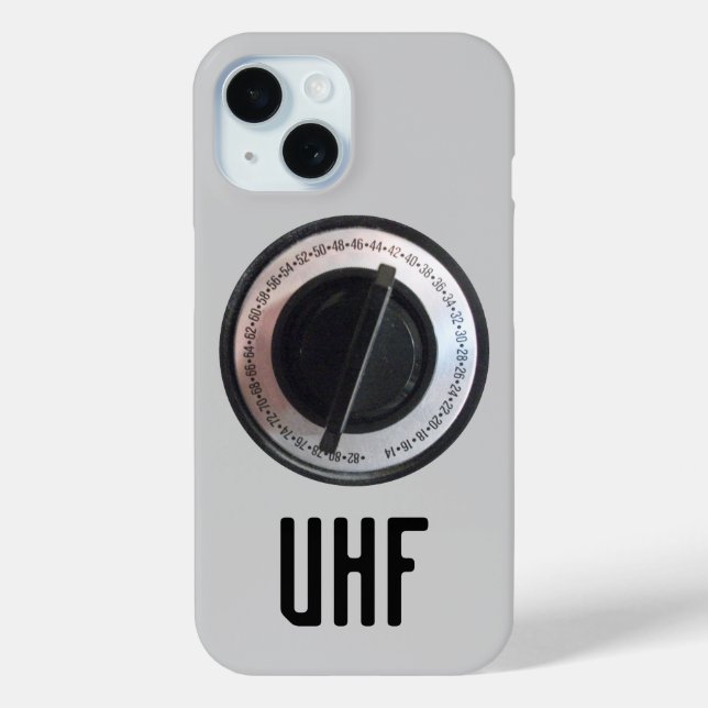 UHF-Fernsehwahl Case-Mate iPhone Hülle (Rückseite)