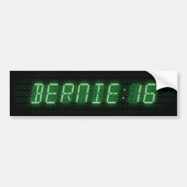 Uhr Bernie-Sandpapierschleifmaschine-2016 Autoaufkleber