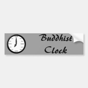 Uhr - buddhistische Uhr Autoaufkleber