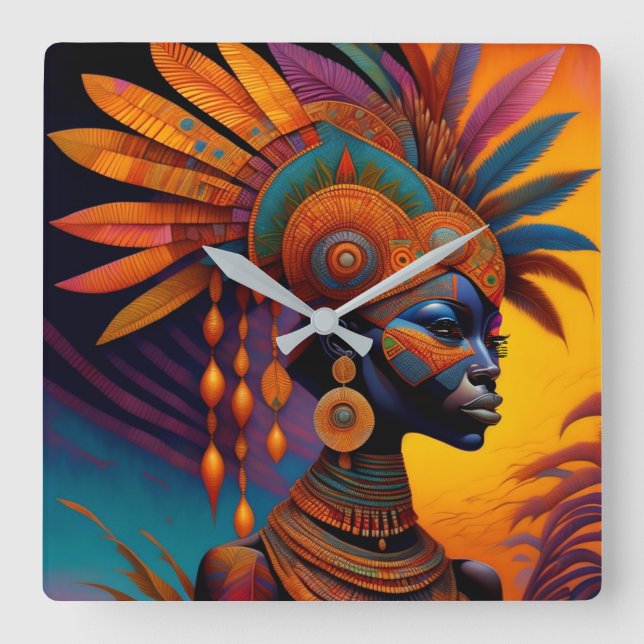 Uhr der afrikanischen Frauenmauer (Vorderseite)