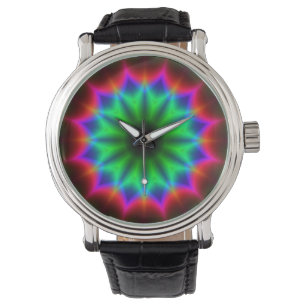 Uhr der Kaleidoskop-Kunst-17 u. Ziffern-Wahlen