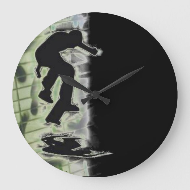 Uhr der Skateboardwand (Vorderseite)