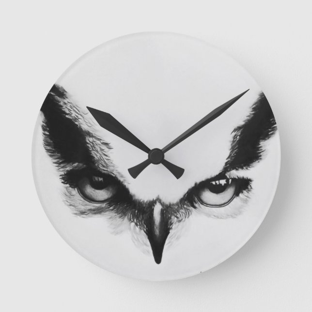 Uhr der Wand Augen der Eule (Vorderseite)
