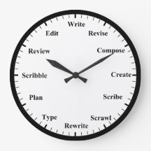 Uhr des Autors - Immer Zeit zum Schreiben der Uhr