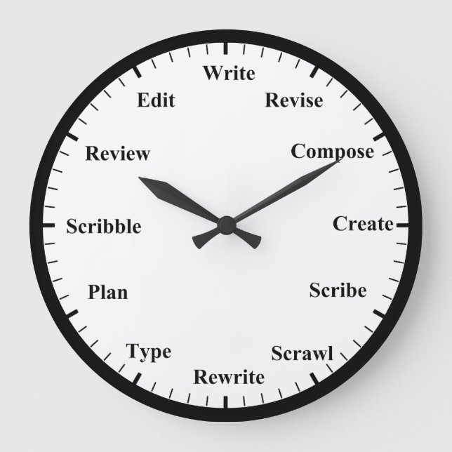 Uhr des Autors - Immer Zeit zum Schreiben der Uhr (Vorderseite)