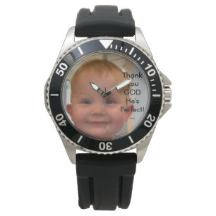 Uhr-EM wachsen Foto-Uhr durch Zazz_it Armbanduhr