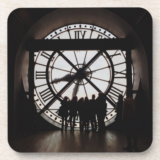 Uhr-Foto-Untersetzer Paris Musee d'Orsay Getränkeuntersetzer (Vorderseite)