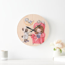 Uhr für das Kinderzimmer der neugeborenen Prinzess