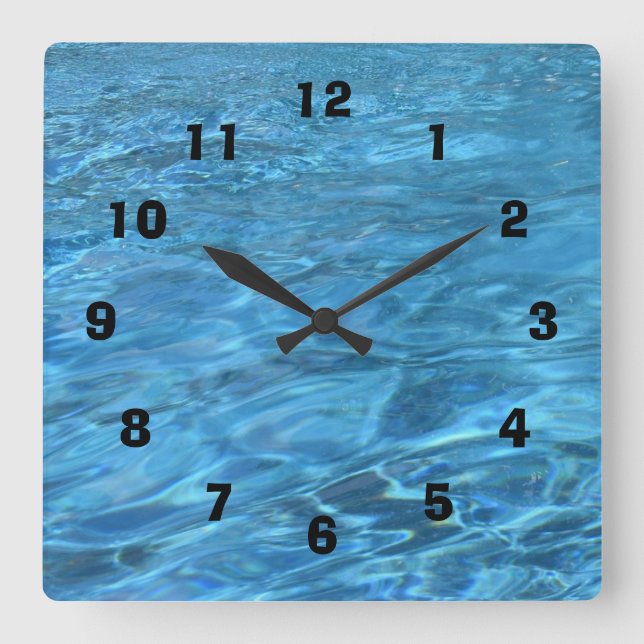Uhr für die Zeit am Pool (Vorderseite)