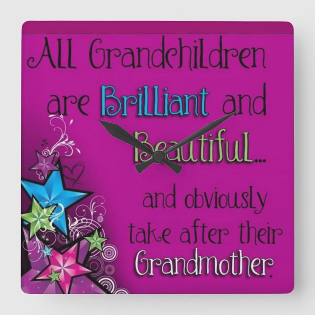 Uhr für Großmütter (Vorderseite)