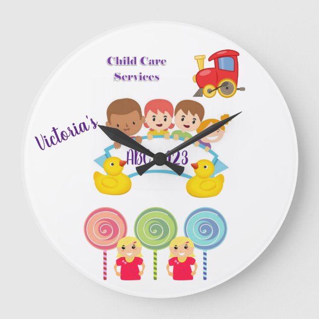 Uhr für Kinderbetreuungsdienste (Vorderseite)